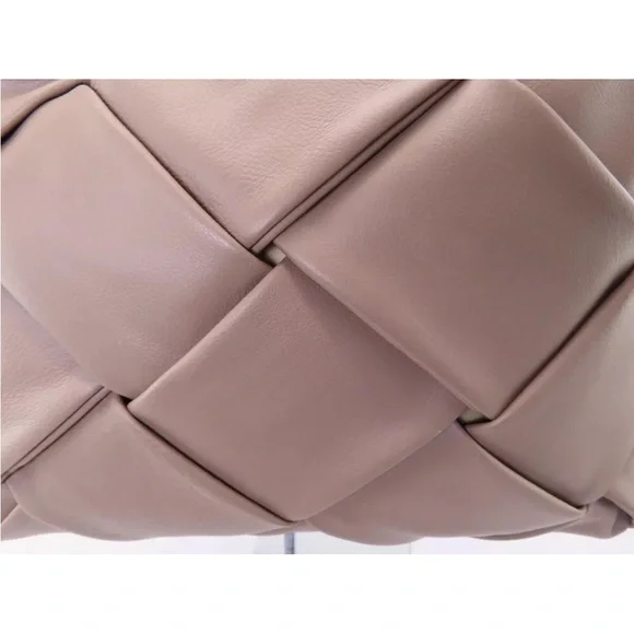 - NWOT Valentina Fiore Basket Weave Bag Taupe - Picture 7 of 7